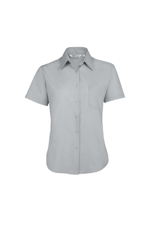 Camasa femei, Escape Popelin Women, Bumbac/Poliester, Gri deschis, Gri deschis