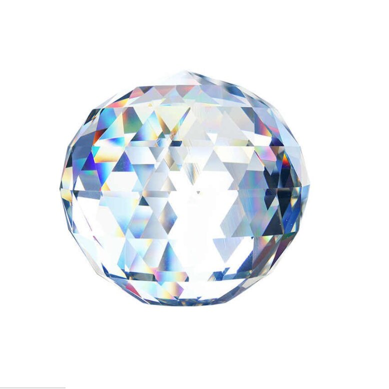 Sfera fatetata din cristal 60mm pentru efecte foto - video