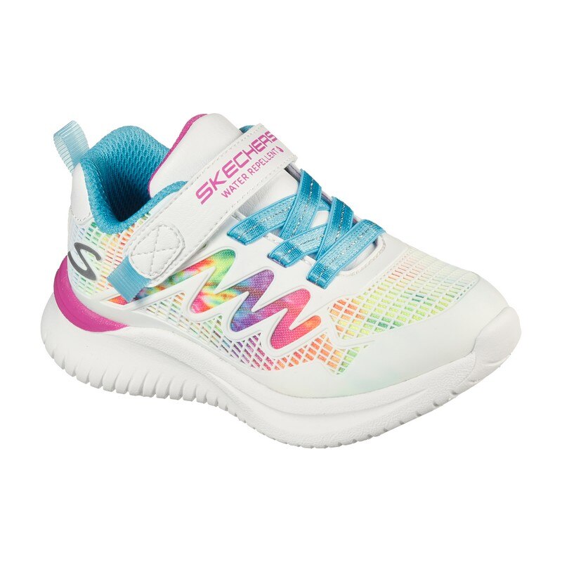 Pantofi sport copii Jumpsters Radiant Swirl Skechers, Alb, 25 EU