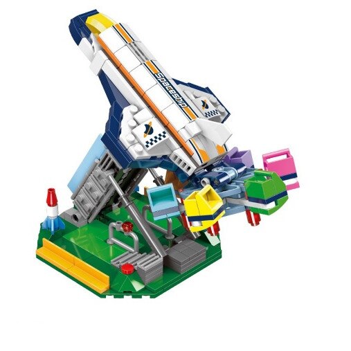 Set cuburi constructii Colourful World Experienta cosmica, 421 piese
