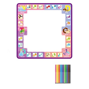Set de desenat covor de apa model Frozen 2 cu 12 culori de pixuri pe baza de apa, pentru fete , ATS, din PVC Set de desenat covor de apa model Frozen 2 cu 12 culori de pixuri pe baza de apa, pentru fete , ATS, din PVC