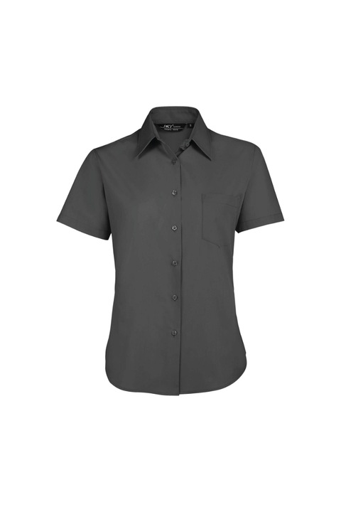 Camasa femei, Escape Popelin Women, Bumbac/Poliester, Gri deschis, Gri inchis