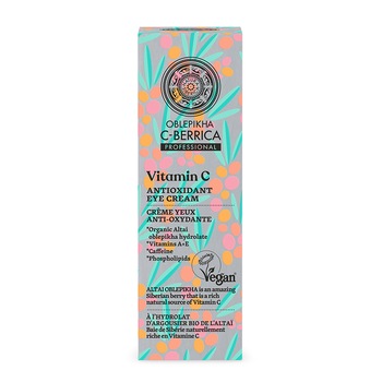 Crema antioxidanta pentru ochi Natura Siberica Oblepikha C-Berrica, 30 ml Crema antioxidanta pentru ochi Natura Siberica Oblepikha C-Berrica, 30 ml