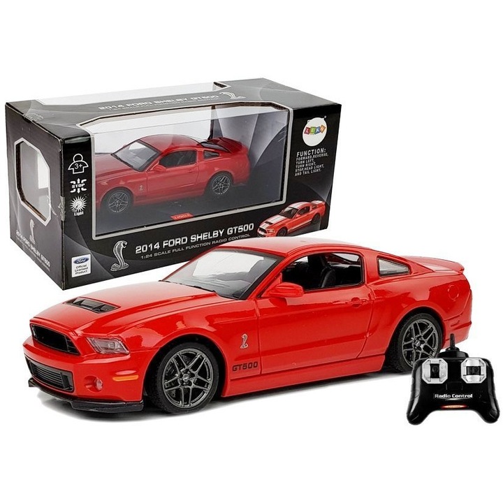 Masina cu telecomanda, LEAN TOYS, Ford Shelby 2.4G. rosu 7150