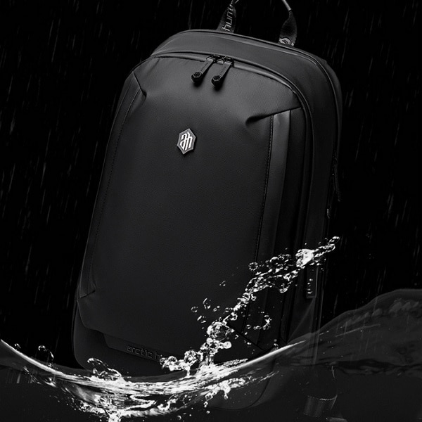 Rucsac laptop Business-Travel Arctic Hunter, impermeabil, port USB, 15.6", negru, model AHB443