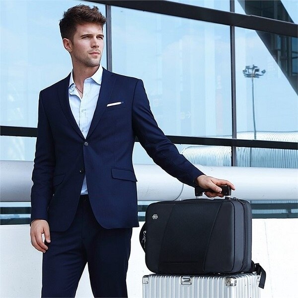 Rucsac laptop Business-Travel Arctic Hunter, impermeabil, port USB, 15.6", negru, model AHB345