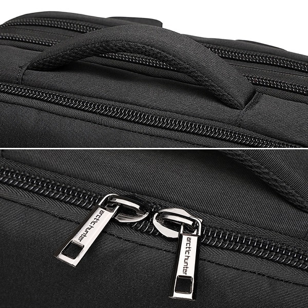 Rucsac laptop Business-Travel Arctic Hunter, impermeabil, port USB, 15.6", negru, model AHB345