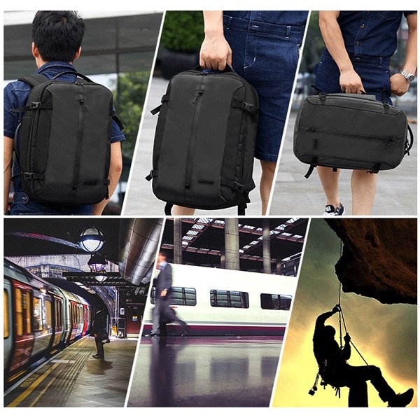 Rucsac laptop Travel Arctic Hunter, impermeabil, 15.6", Albastru