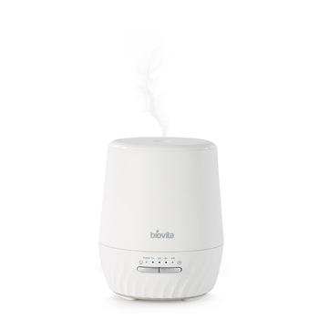Difuzor De Arome Biovita Bella, 120 ml, Alb, Iluminare LED Color, Timer, 8 Ore Autonomie Difuzor De Arome Biovita Bella, 120 ml, Alb, Iluminare LED Color, Timer, 8 Ore Autonomie