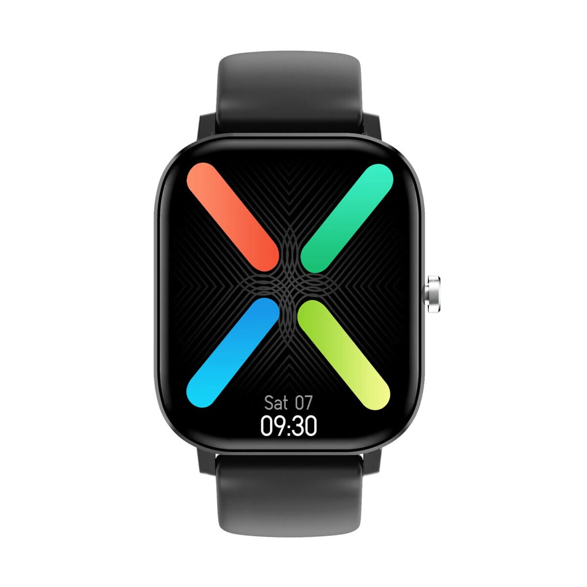 Ceas SmartWatch MTO​​​​​​​ WatchX PRO, 1.75″ Retina HD Display, Apelare Smart Call Bluetooth, Oximetru SpO2, Notificari Retele Sociale, Ritm Cardiac si Tensiune Arteriala, Silicon Black