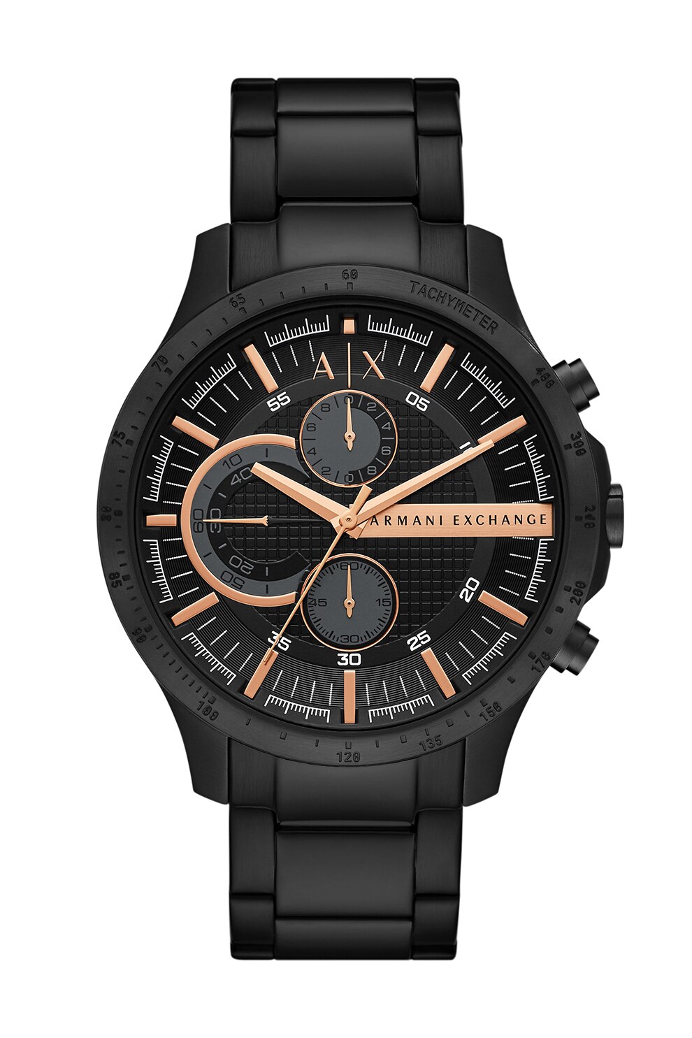 ARMANI EXCHANGE, Ceas cronograf de otel inoxidabil, Negru