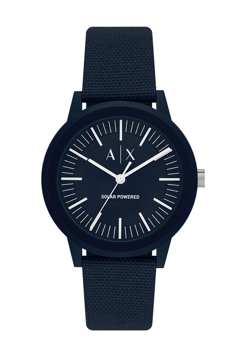 ARMANI EXCHANGE, Ceas analog cu incarcare solara, Bleumarin inchis