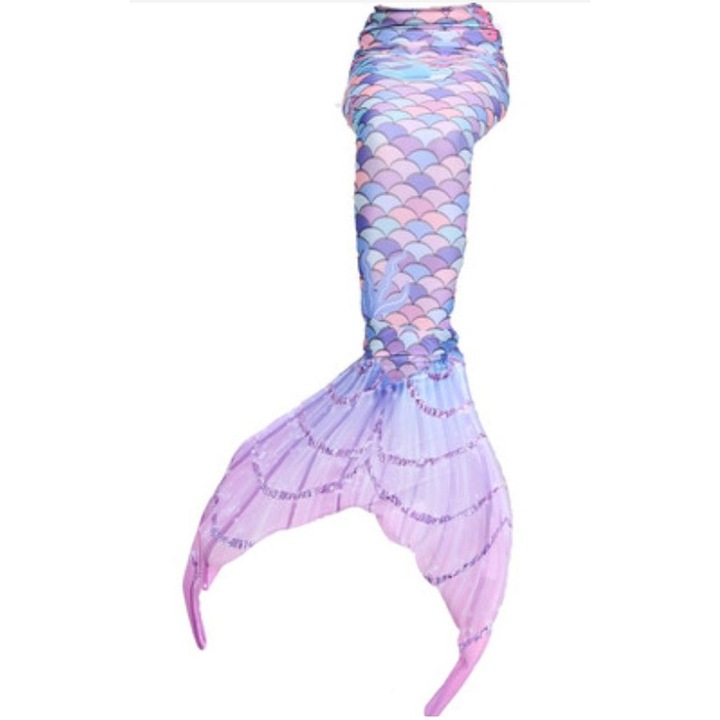 Costum de baie Sirena THK®, fara fina, Roz deschis/Albastru