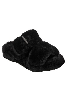 Papuci femei Cozy Wedge Skechers, Negru, 38 Papuci femei Cozy Wedge Skechers, Negru, 38