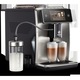 Espressor automat Philips Saeco SM8785/00, 22 tipuri de cafea, 8 profiluri, Ecran color 5.4", Conexiune WI-FI, Tehnologie CoffeMaestro, Argintiu/Negru