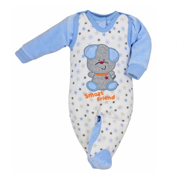 Compleu 2 piese baieti Koala Zabawka 05-322A1, Albastru 68 CM Compleu 2 piese baieti Koala Zabawka 05-322A1, Albastru 68 CM