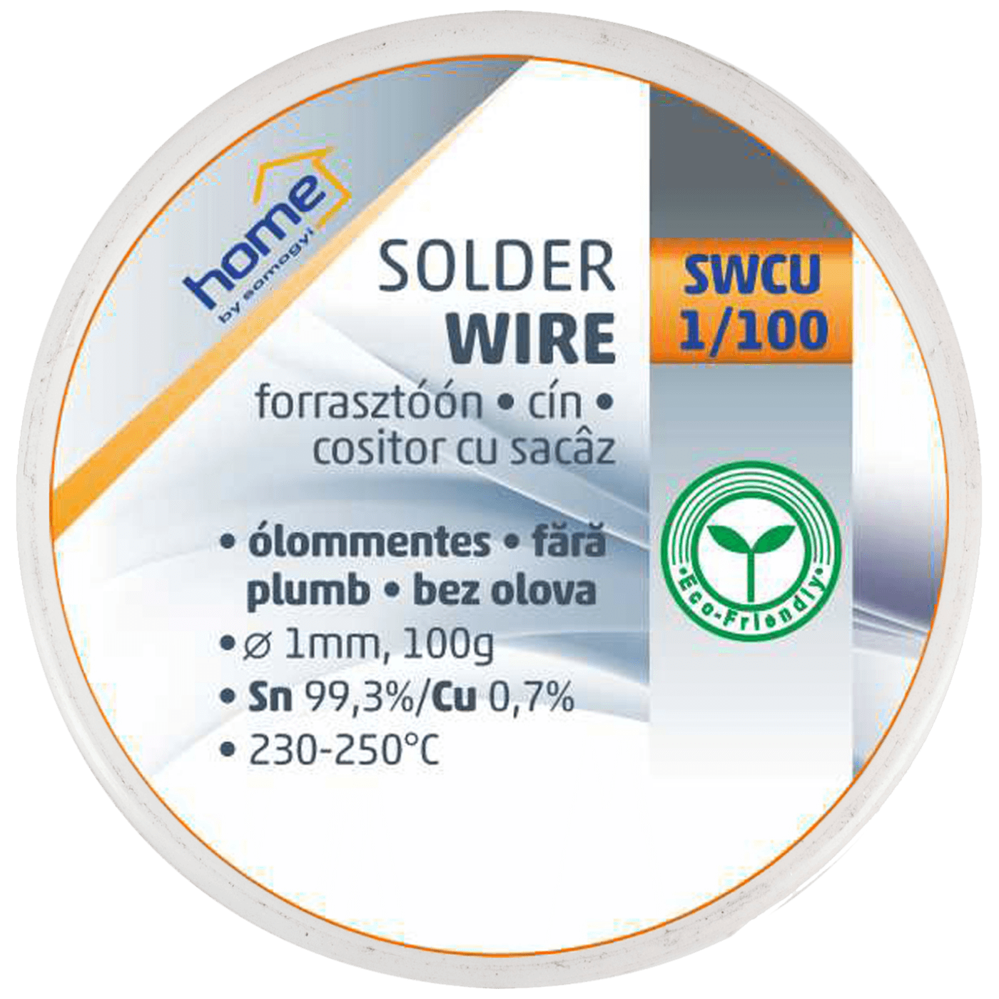 Aliaj de lipit, cositor cu sacaz, fara plumb SWCU 1/100, grosime 1 mm, greutate 100 g