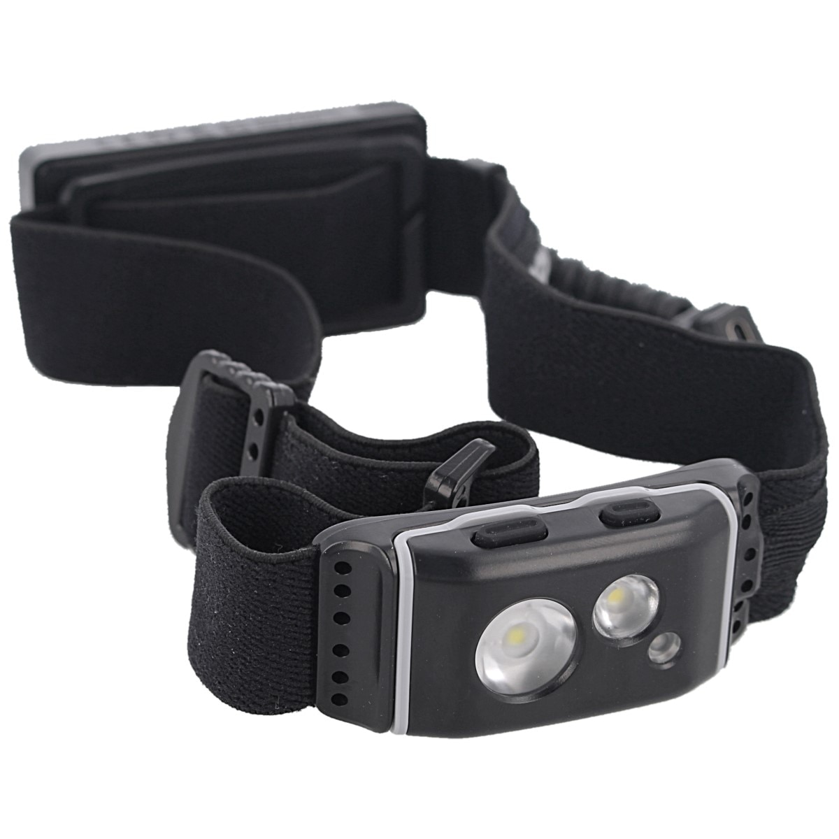 Lanterna frontala Klarus HR1, 600 lm, 90 m, 2 x LED CREE XP-G2, 1 x LED lumina rosie, 1 x PP20 2000 mAh reincarcabil, IPX-6, Negru