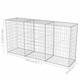 Cos gabion vidaXL, 200 x 50 x 100 cm, otel galvanizat 20.7 kg 142552