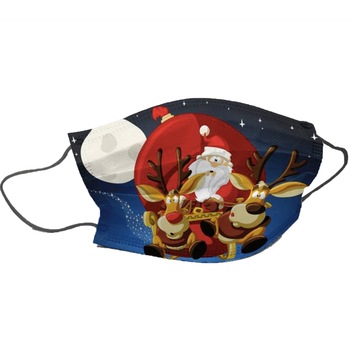 Set 10 Masti medicale Type II2R pentru copii, Model Mos Craciun ALC Set 10 Masti medicale Type II2R pentru copii, Model Mos Craciun ALC