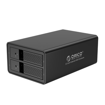 Carcasa pentru hard disk Orico pentru 2 locatii HDD de 3,5 Carcasa pentru hard disk Orico pentru 2 locatii HDD de 3,5