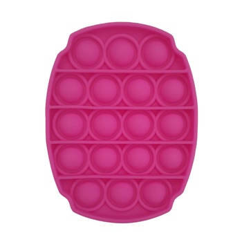 Jucarie antistres din silicon, Pop it now, 10x8x1.5 cm, Roz Jucarie antistres din silicon, Pop it now, 10x8x1.5 cm, Roz