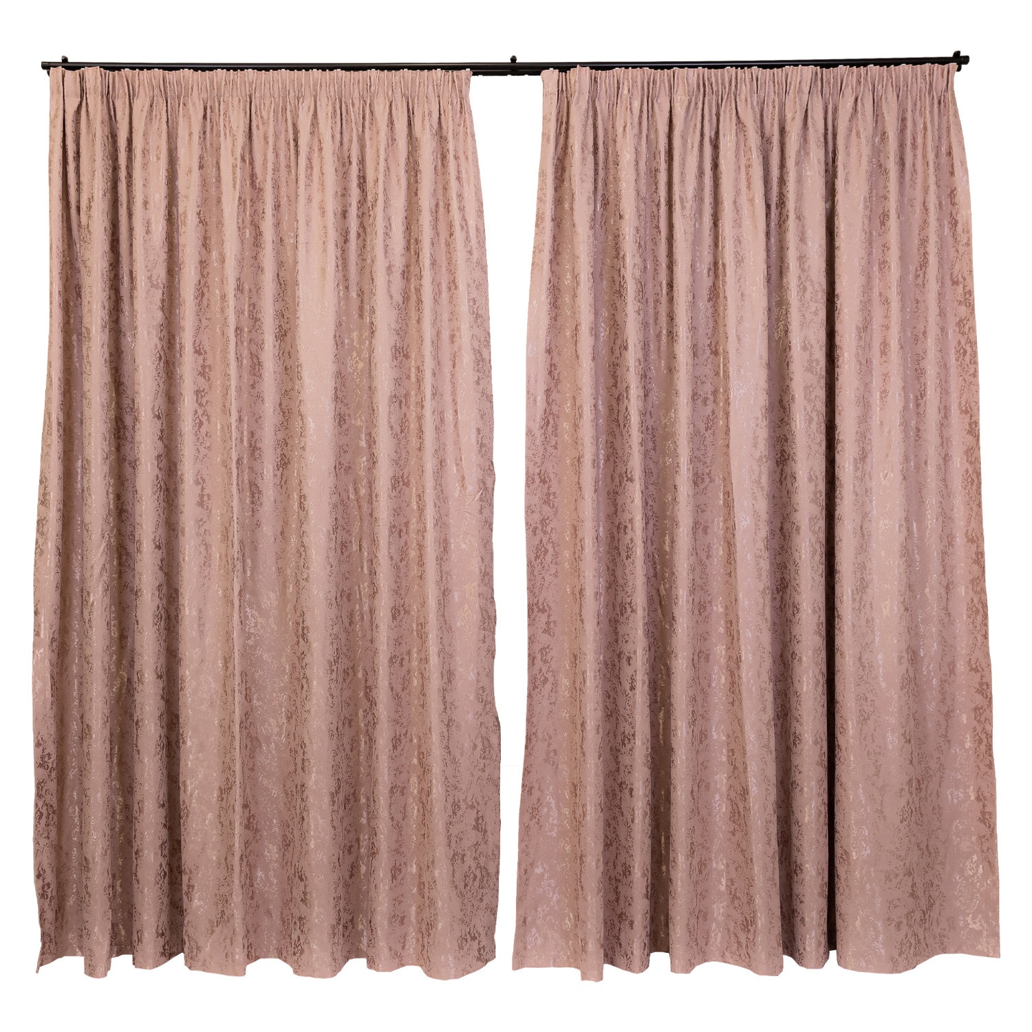 Set doua draperii Hiko IMPERIAL SHADOW roz pudra 2x200x245cm, cu rejansa