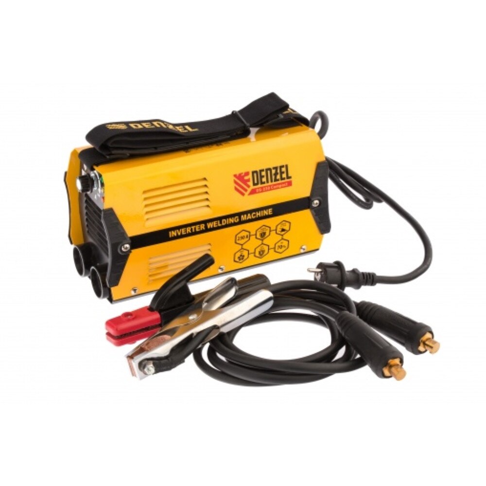 Aparat de sudura cu arc invertor DS-230 Compact, 230 A, ciclu de serviciu 70%, diam. 1,6-5 mm Denzel