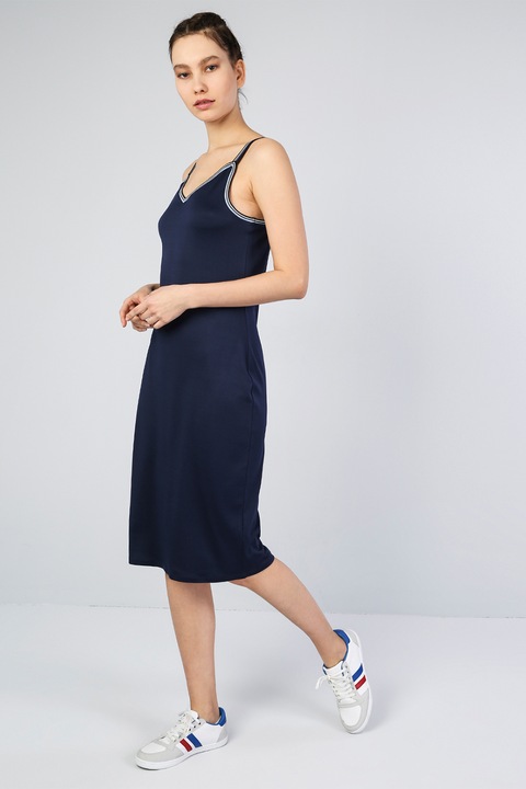 COLIN'S, Вталена рокля с контрасти, Тъмносин