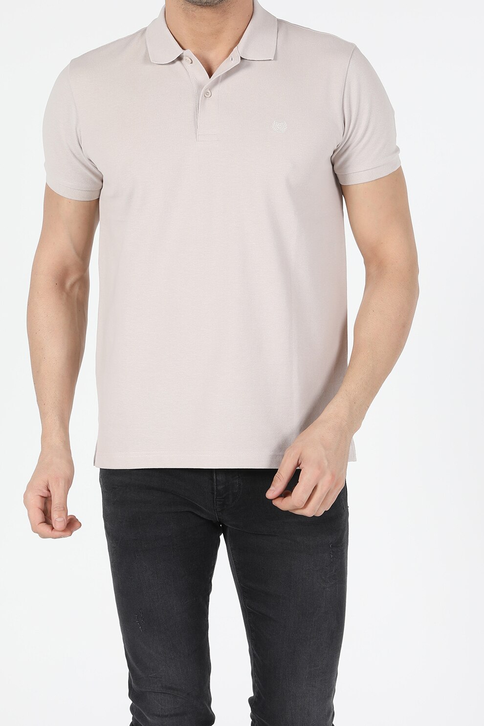 COLIN'S, Tricou polo regular fit de bumbac, Bej