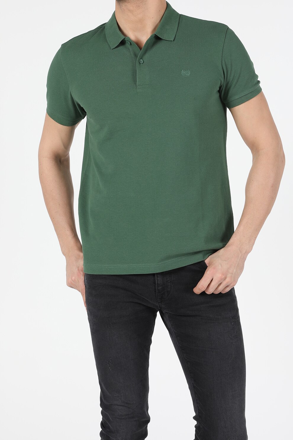 COLIN'S, Tricou polo regular fit de bumbac, Verde