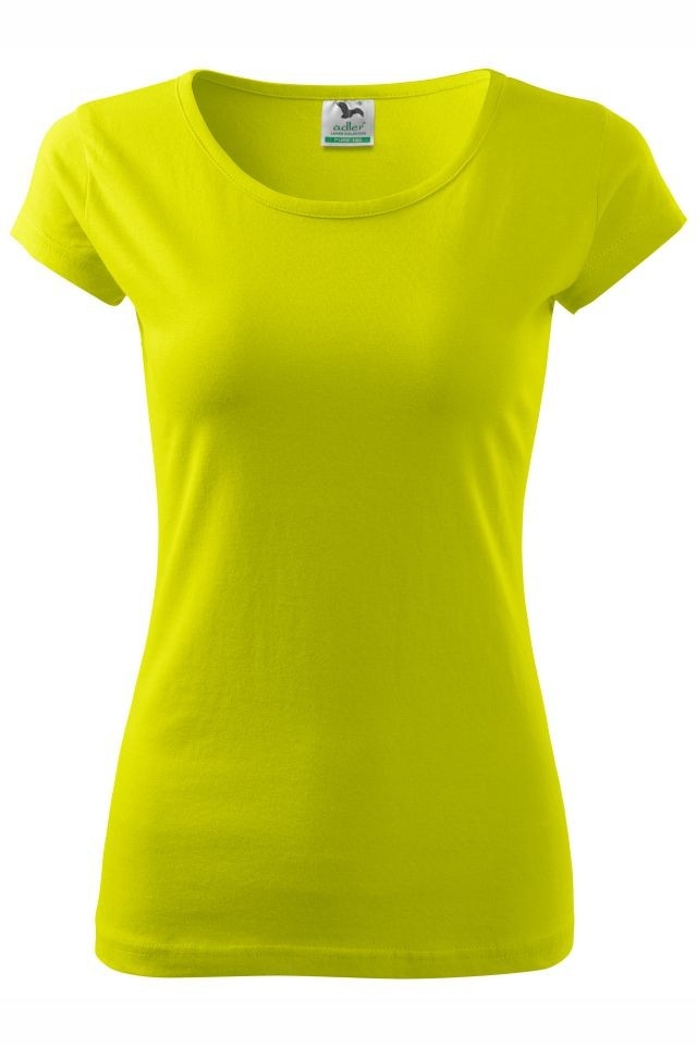 Tricou bumbac dama Pure, Verde lime