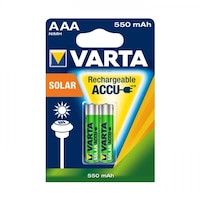 Acumulatori Varta pentru lampi solare, AAA, 550 mAh, 2 buc