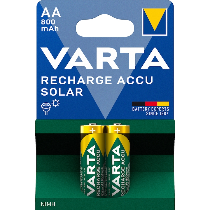 VARTA SOLAR akkumulátor ceruza/AA 800 mAh BL2