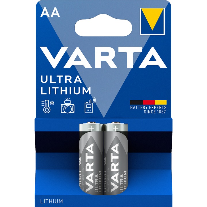 VARTA ULTRA LITHIUM ceruza, AA, LR06 elem BL2