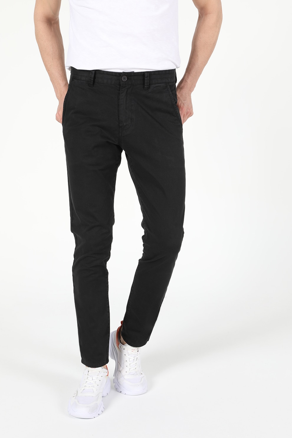 COLIN'S, Pantaloni chino slim fit, Negru