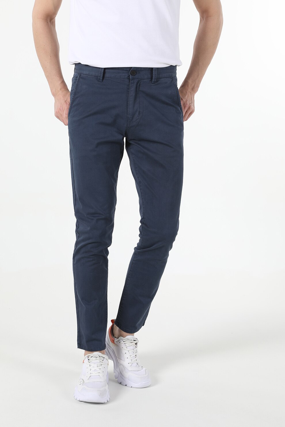 COLIN'S, Pantaloni chino slim fit, Bleumarin