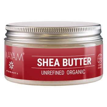 Unt de Shea Bio nerafinat, Ecocert / Cosmos, 100 ml, MAYAM Unt de Shea Bio nerafinat, Ecocert / Cosmos, 100 ml, MAYAM