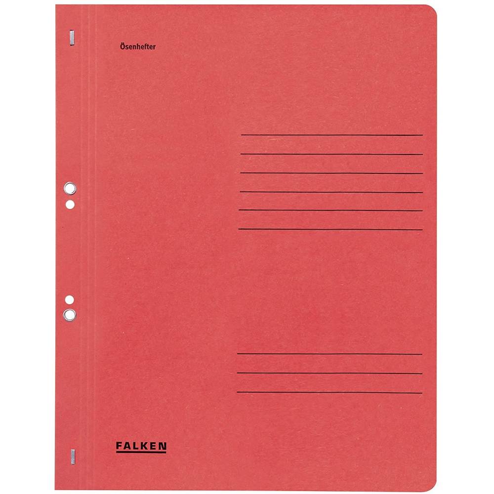Dosar A4 cu Capse 1/1 Carton, Exacompta Falken, Rosu