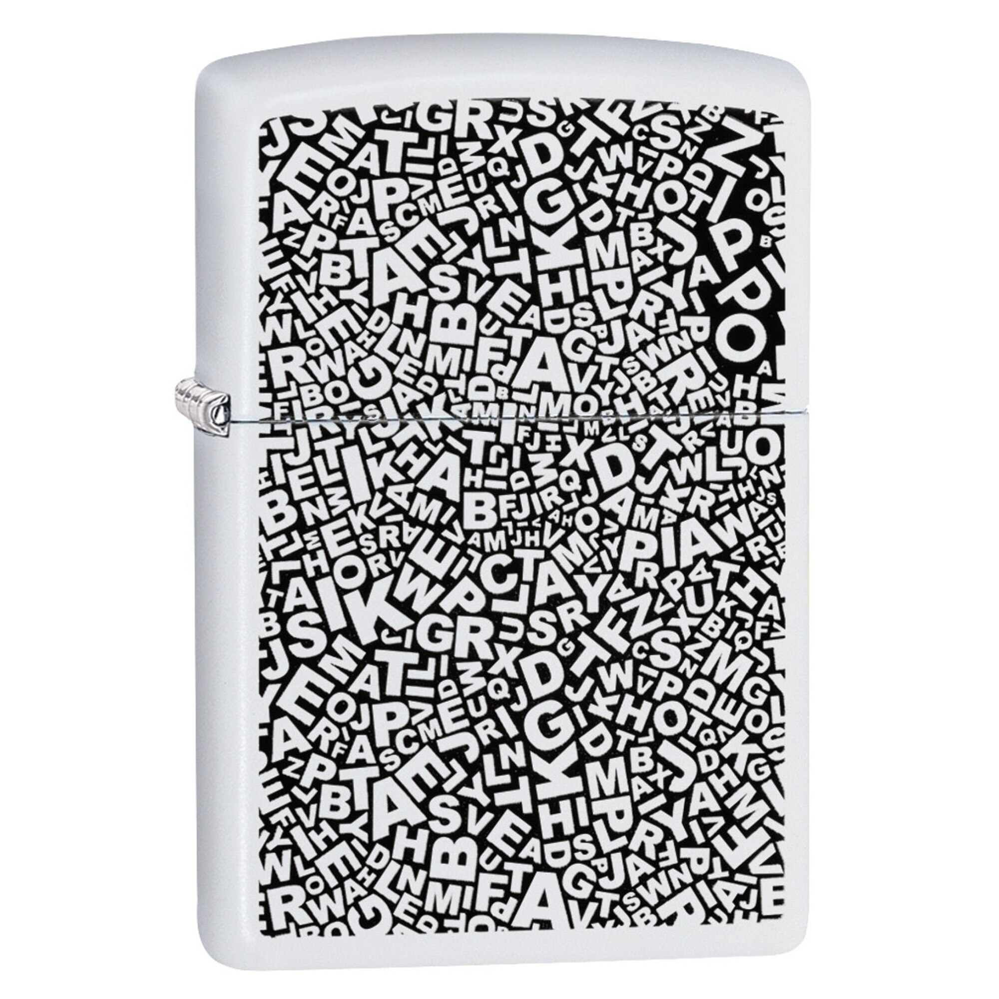 Bricheta Zippo Scattered Letters Design 49213