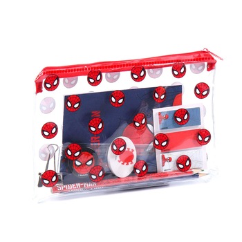 Set de papetarie Spiderman, 12 Piese Set de papetarie Spiderman, 12 Piese