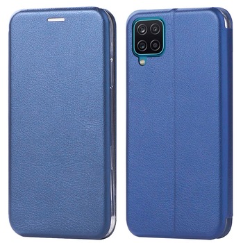 Husa pentru Samsung A12 - tip carte, inchidere magnetica, Gekko Elegance - BLUE