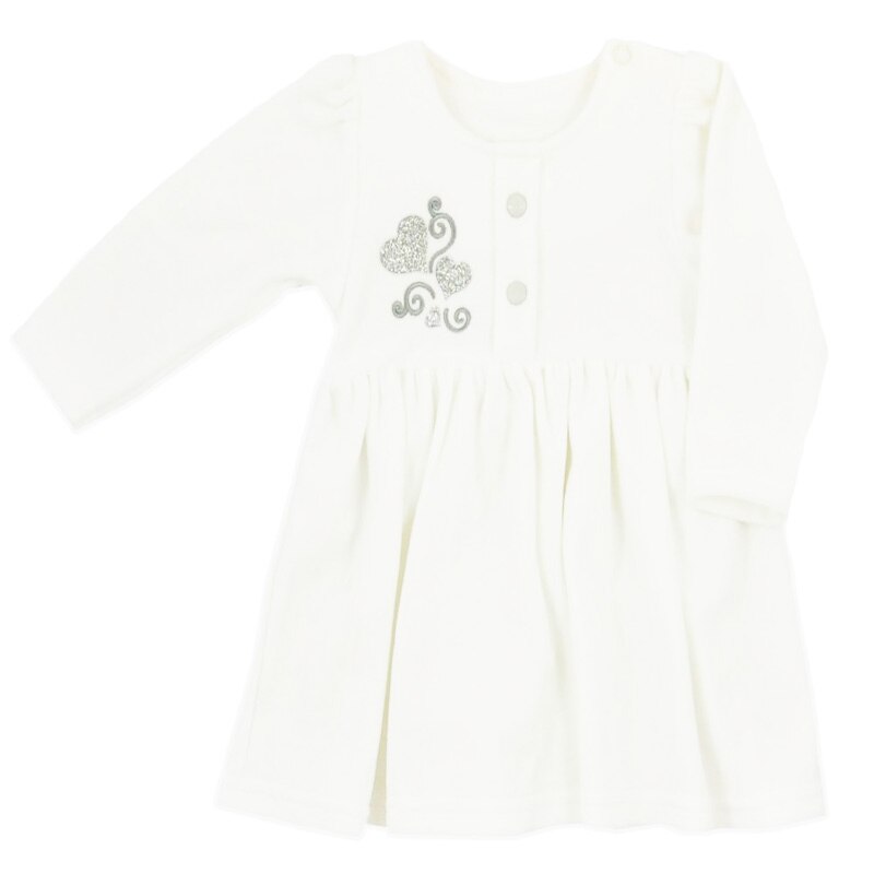 Rochita pentru fete Koala Zlote Serce 05-782-80-cm, Alb 65881