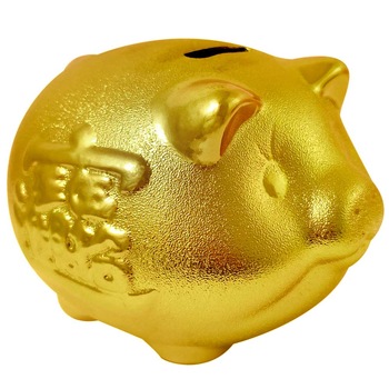 Pusculita porc pentru bani, obiect feng shui cu ideograme pentru cresterea veniturilor, 14 cm Pusculita porc pentru bani, obiect feng shui cu ideograme pentru cresterea veniturilor, 14 cm
