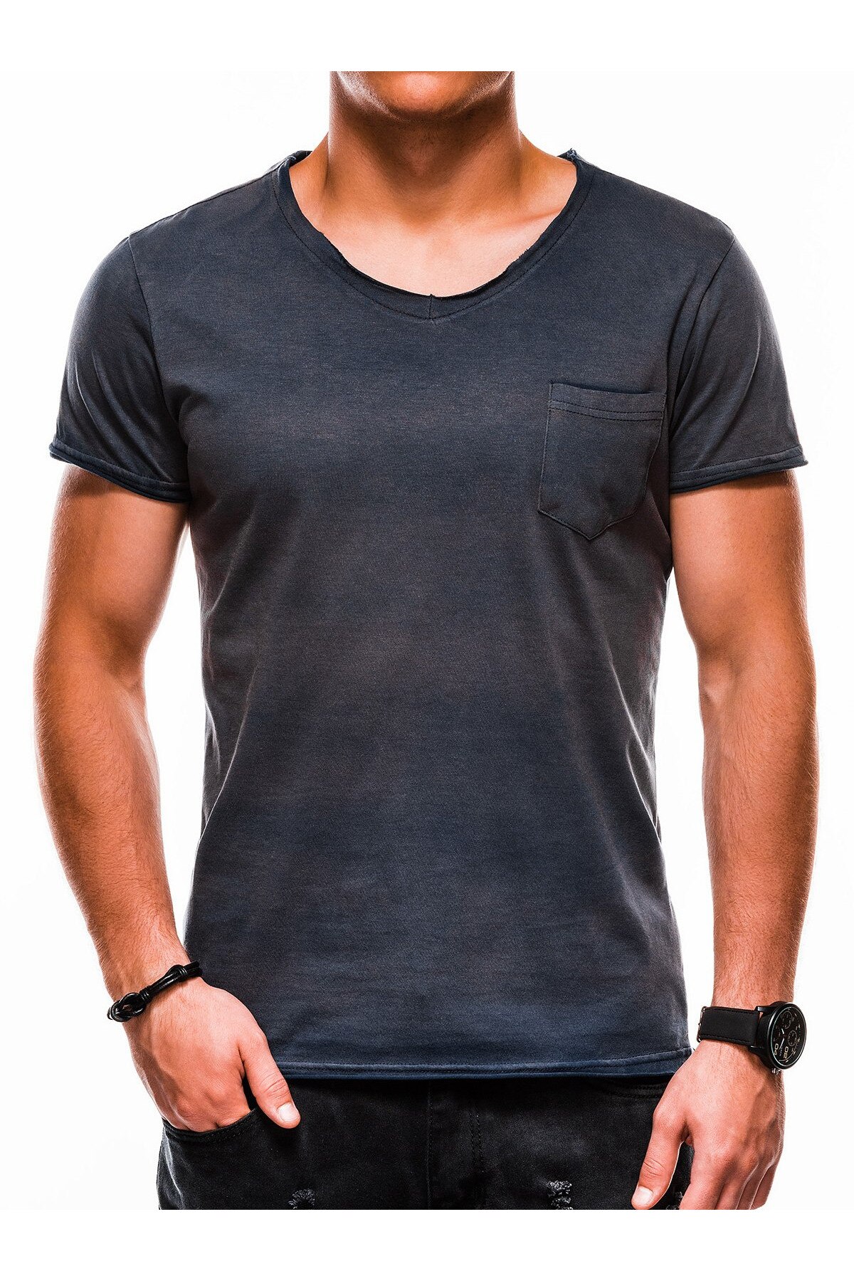 Tricou barbati S1049 - bleumarin, Bleumarin, M