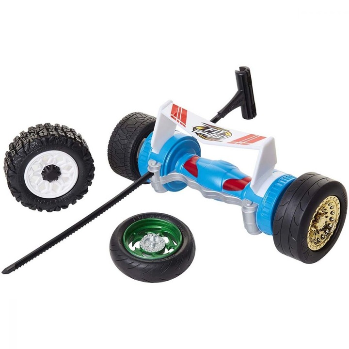 Комплект Fly Wheels, 4 гуми и турбо пусков механизъм, син