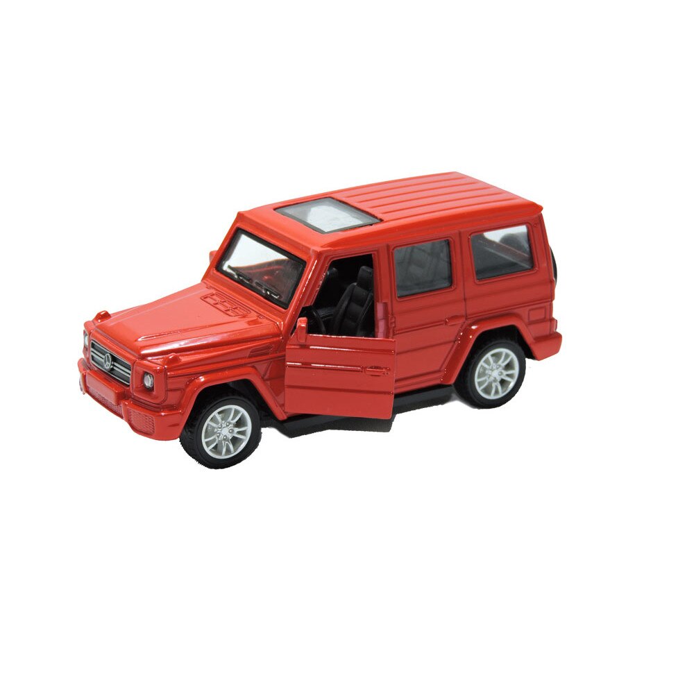Masinuta metalica Mercedes G65 AMG, deschide usile, lumini functionale, sunet, scara 1:36, rosu