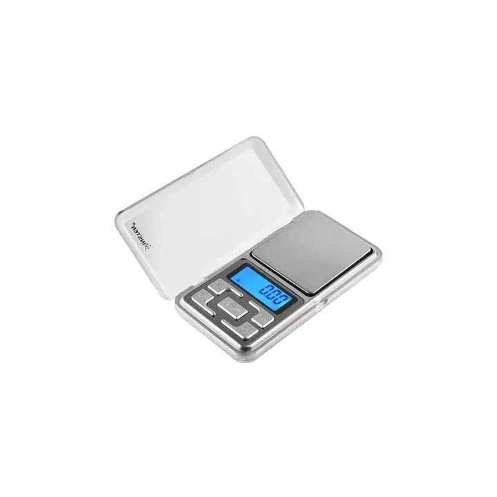Mini cantar electronic de buzunar SIKS® pentru bijuterii cu afisaj LCD, portabil, capacitate maxima de 500 g