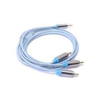 Cablu Vention 3 rca tata la audio de 2.5mm tata 1.5m Cablu Vention 3 rca tata la audio de 2.5mm tata 1.5m