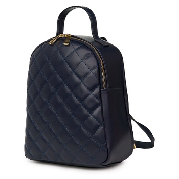 Rucsac din piele matlasata Mateo bleumarin Rucsac din piele matlasata Mateo bleumarin